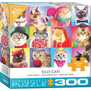 ASSE-TETE 300 PIECES, SILLY CATS