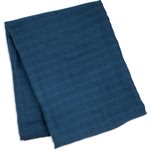 SWADDLE BLANKET BAMBOO COTTON NAVY