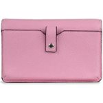 Crossbody Wallet On A Chain Whisper Pink Pebble W / 2 Snaps